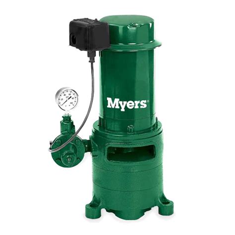 This Myers 1/2 HP sump pump is designed prevent your basement from flooding by removing ground water from your sump pit. . Myers well pumps